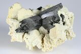 Black Tourmaline (Schorl) Crystals with Orthoclase - Namibia #177550-1